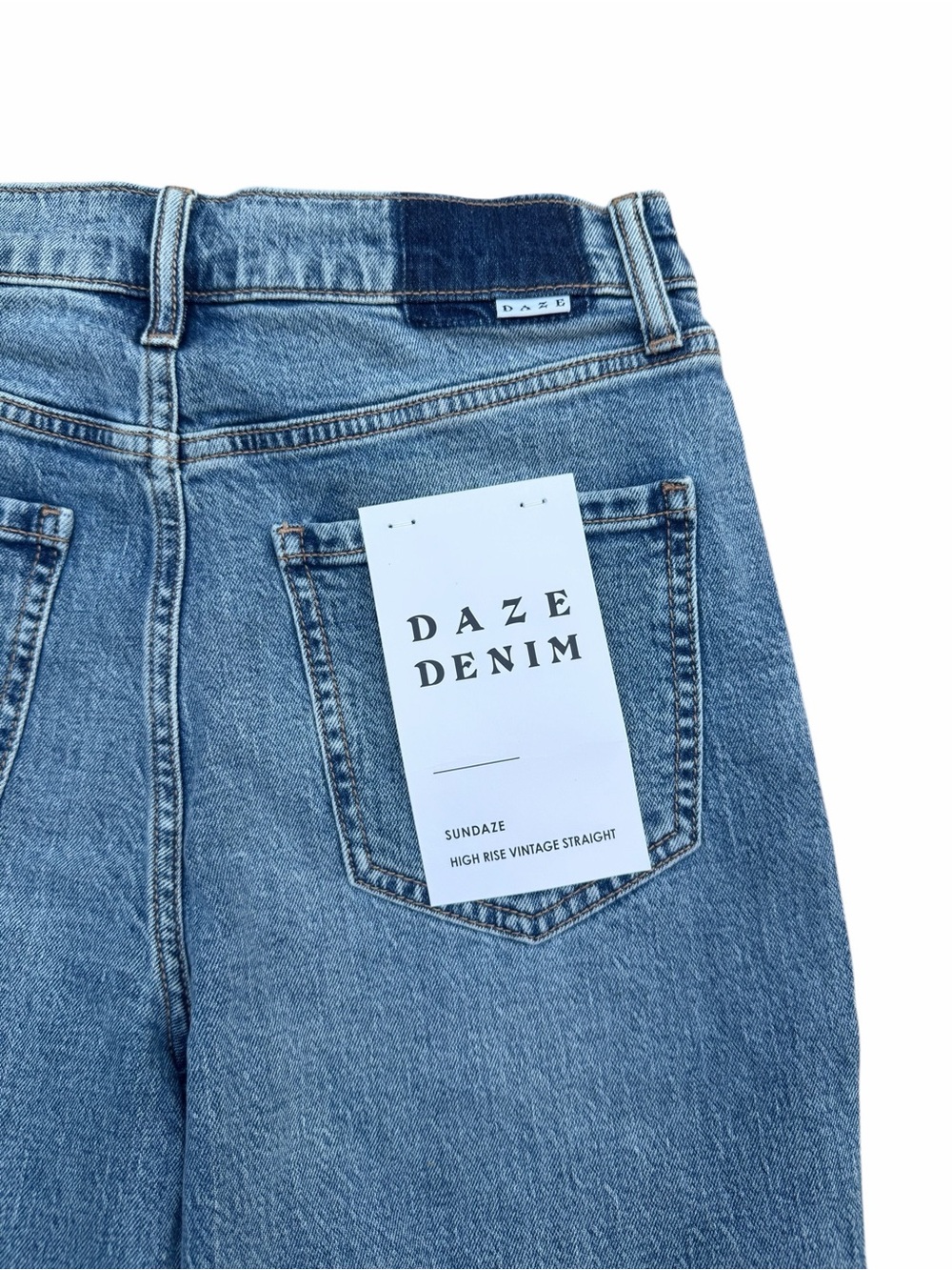 DAZE Sundaze High Rise Vintage Straight Jeans NWT Size 27 Brooklyn - Picture 12 of 13